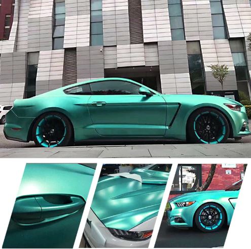 картинка Metal Flash матовый изумрудныйl Carbins USA (1.52м х 18м) магазин  StreetTuning 