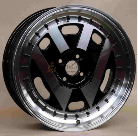 картинка Диски Volkswagen Style  R17 7.5J ET30 5X112 Black+Silver магазин  StreetTuning 