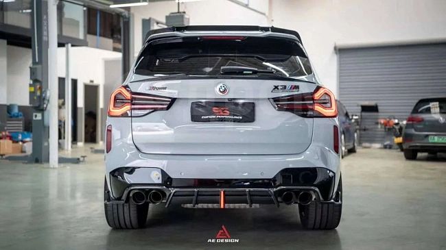 картинка Задний диффузор v2 для BMW X3M X3MC F97 магазин  StreetTuning 
