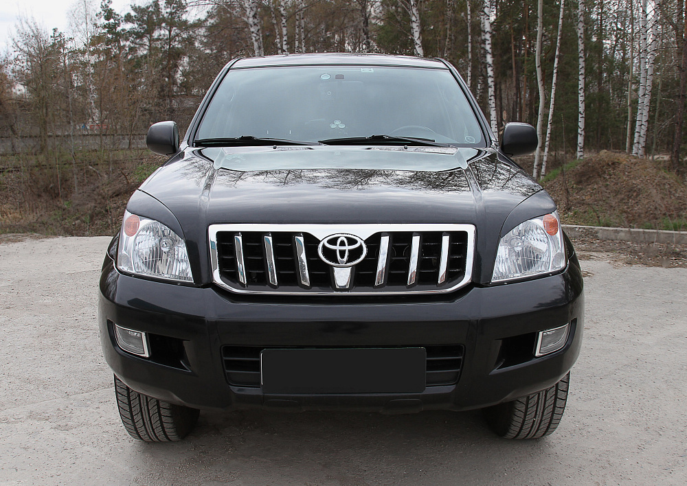картинка Toyota LC Prado 120 2003—2009 Накладки на передние фары (реснички) компл.-2 шт. от магазина  StreetTuning