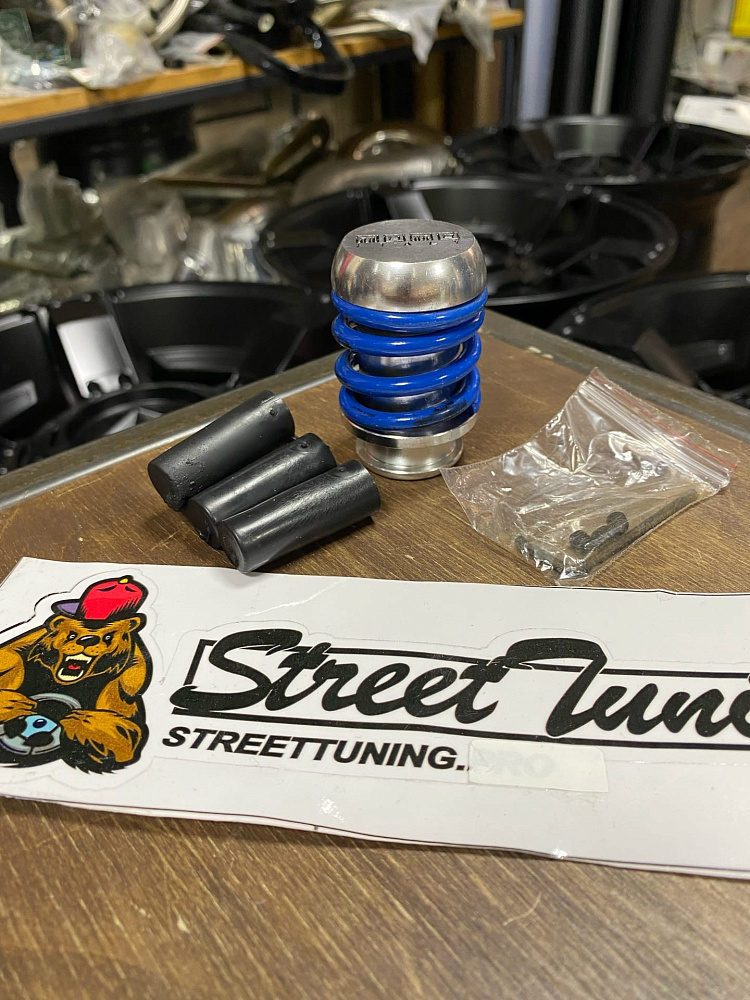 картинка Ручка КПП MOMO Springs синяя в стиле койловера от магазина  StreetTuning