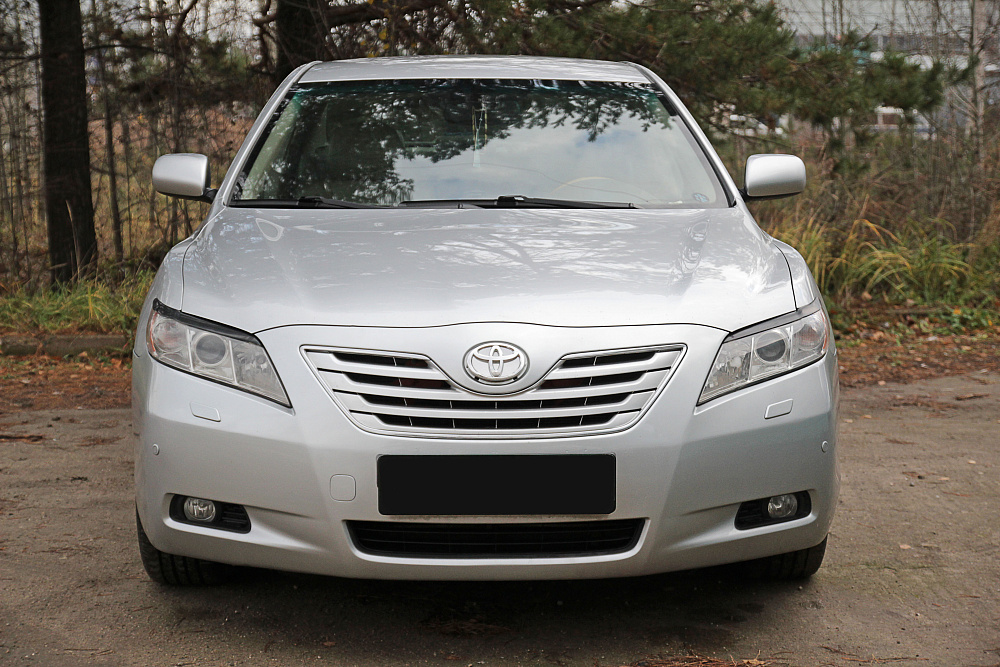 картинка Toyota Camry V40 (рестайлинг) 2009—2011 Накладки на фары (реснички) укорочен. компл.-2 шт. от магазина  StreetTuning