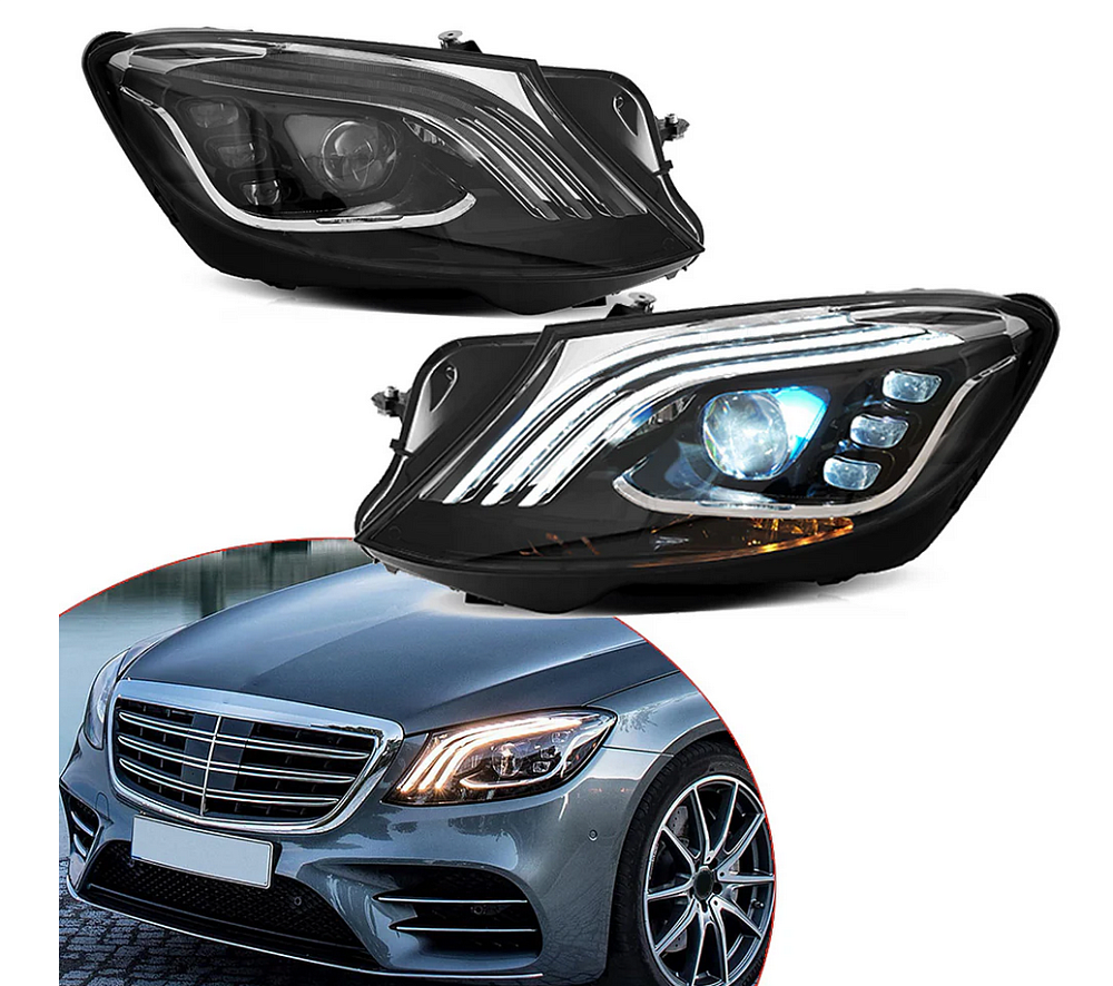 картинка Передние светодиодные фары VLAND для Mercedes Benz S-Class W222 от магазина  StreetTuning