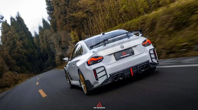 картинка Накладки на задний бампер для BMW M2 и M2C G87 магазин  StreetTuning 