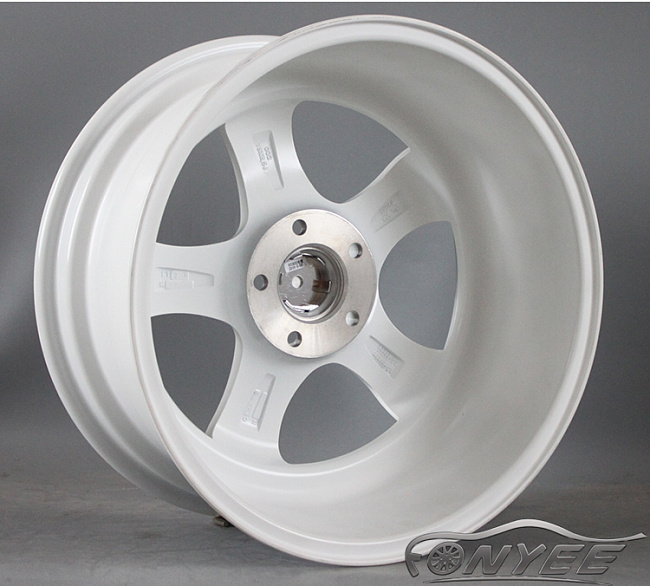 картинка Новые диски JNC 017 R17 5X114,3 ET20 J9 белый + серебро магазин  StreetTuning 