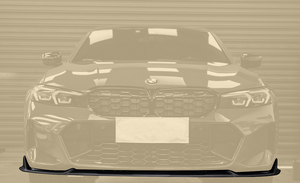 картинка Сплиттер (губа) на передний бампер для BMW G20 330i LCI, черный глянец от магазина  StreetTuning