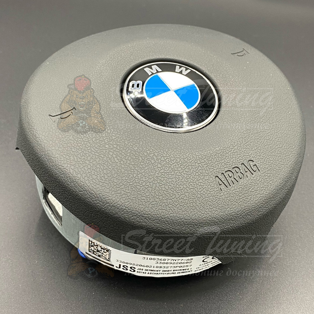 картинка Руль BMW E46/E39/E53/E46 с подушкой в стиле M3 F80, эко-кожа, без подогрева от магазина  StreetTuning