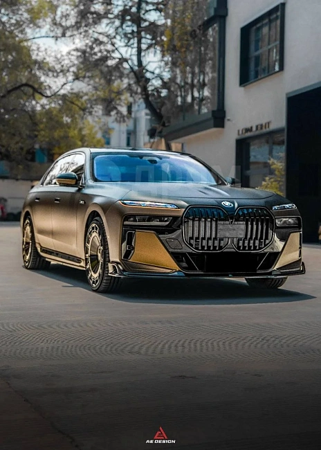 картинка Сплиттер (губа) на передний бампер для BMW 7-Series магазин  StreetTuning 