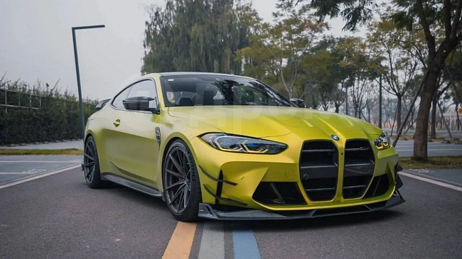 картинка Сплиттер (губа) на передний бампер для BMW G80 G82 G83 M3 M4 магазин  StreetTuning 