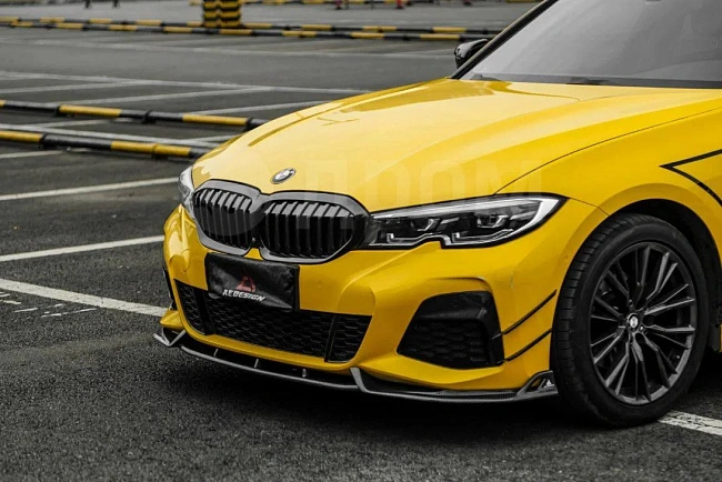 картинка Сплиттер (губа) на передний бампер для BMW G20 330i M340i магазин  StreetTuning 