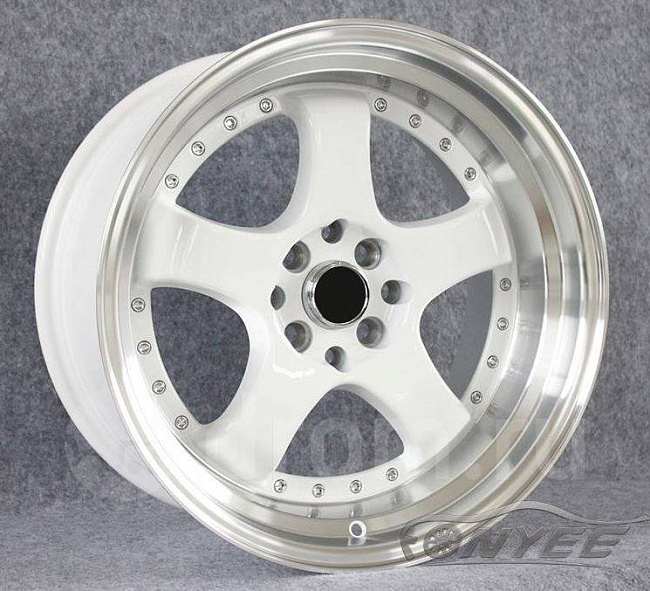 картинка Новые диски JNC 017 R18 5X114,3-5X120 ET25 J8,5 белый + серебро магазин  StreetTuning 