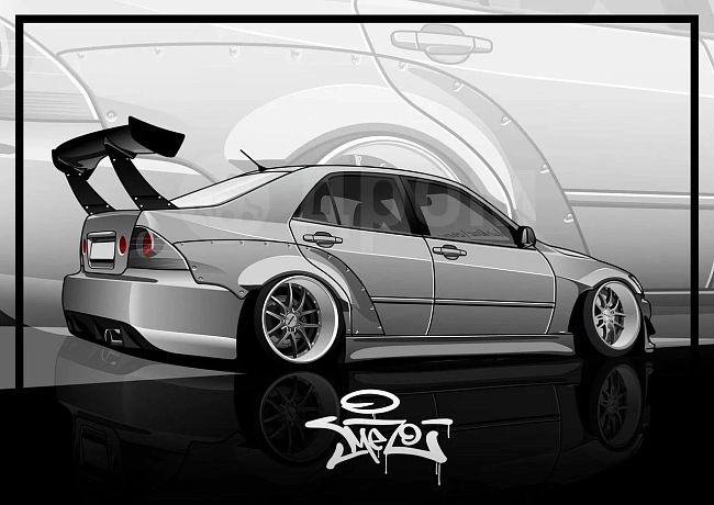 картинка Комплект расширение Ver 3 перед + 30 mm зад + 65 mm для Toyota Altezza магазин  StreetTuning 