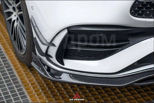 картинка Сплиттер(губа) на передний бампер для Mersedes W206 C300 с пакетом AMG магазин  StreetTuning 