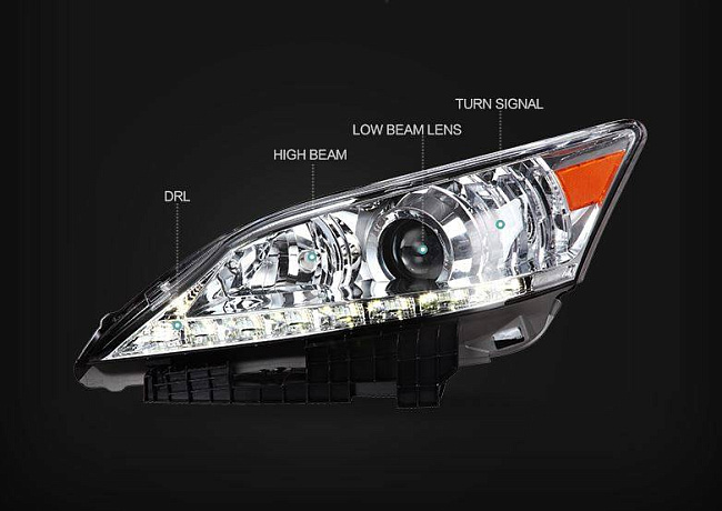 картинка Передние фары для Lexus ES350 2010-12 г магазин  StreetTuning 