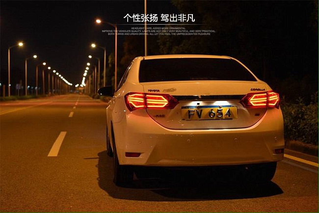 картинка Задние фонари для Toyota Corolla 160 2014-2016 г прозрачные магазин  StreetTuning 