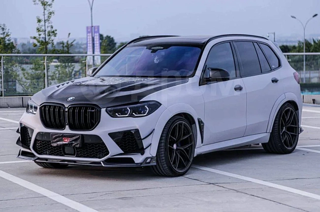 картинка Сплиттер (губа) на передний бампер для BMW X5M X5MC F95 Pre-LCI магазин  StreetTuning 