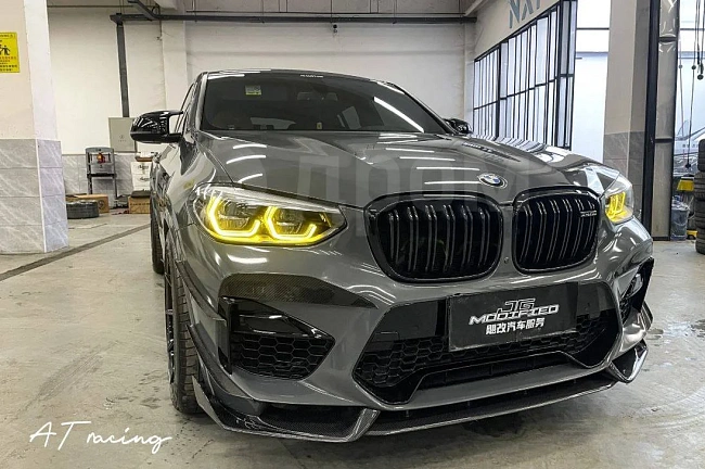 картинка Сплиттер (губа) на передний бампер для BMW X3M/C X4M/C F97 F98 магазин  StreetTuning 