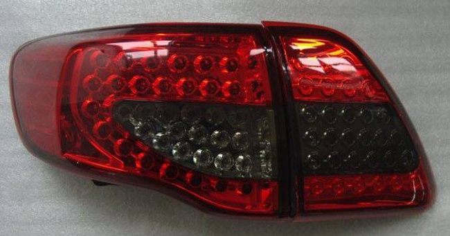 картинка Задние фонари для Toyota Corolla 2007-2010 г затемненные габарит и по магазин  StreetTuning 