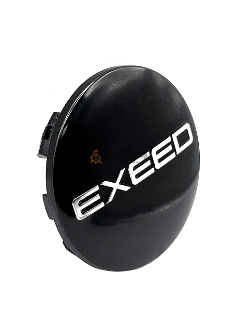 картинка Колпачок на литье EXEED CHE-02 62x56 мм, черный магазин  StreetTuning 