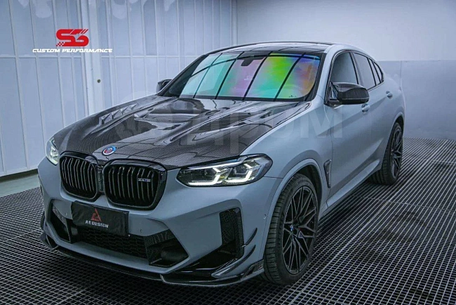 картинка Сплиттер(губа) на передний бампер для BMW X3M/C X4M/C F97 F98 LCI магазин  StreetTuning 