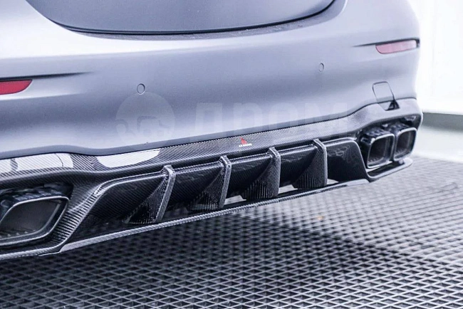 картинка Диффузор на задний бампер для Mercedes Benz E350 E450 E53 E63 W213 магазин  StreetTuning 